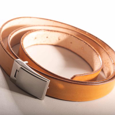 Ceinture cuir cognac Petrus Jrm Maroquinerie