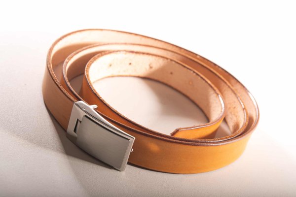 Ceinture cuir cognac Petrus Jrm Maroquinerie
