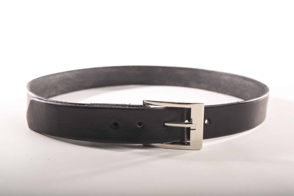 Ceinture  cuir noire Léo Jrm Maroquinerie – Image 4