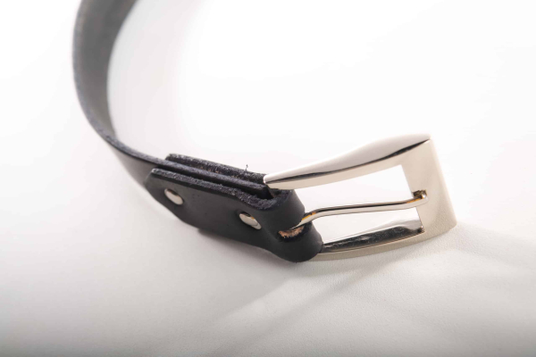 Ceinture  cuir noire Léo Jrm Maroquinerie – Image 3