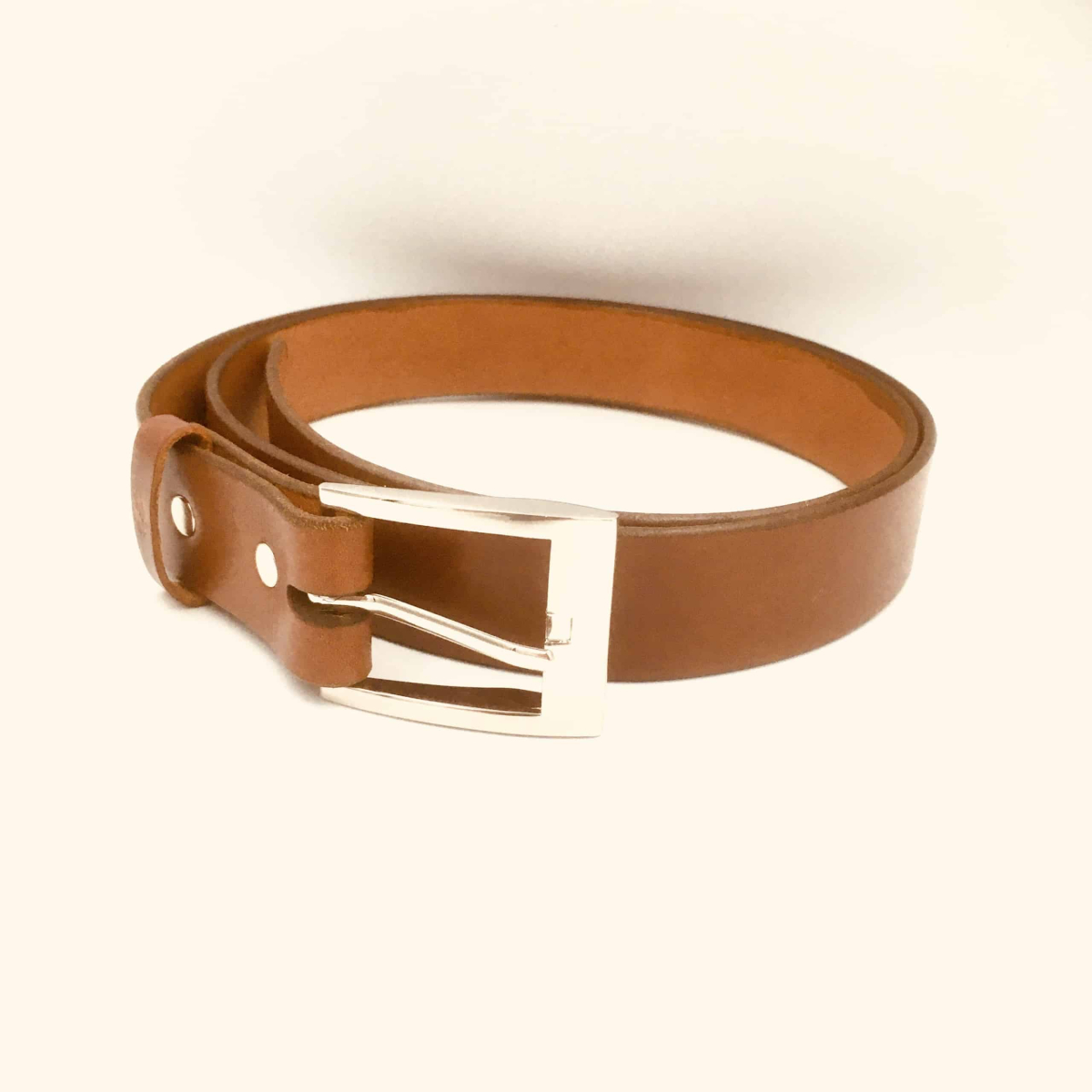 Ceinture cuir cognac Isabelle Jrm Maroquinerie