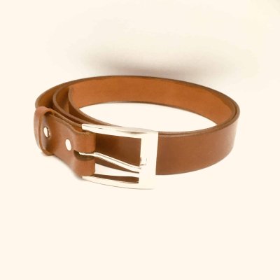 Ceinture cuir cognac Isabelle Jrm Maroquinerie