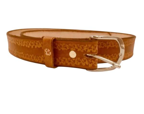Ceinture cuir cognac Jeannot Jrm Maroquinerie – Image 4