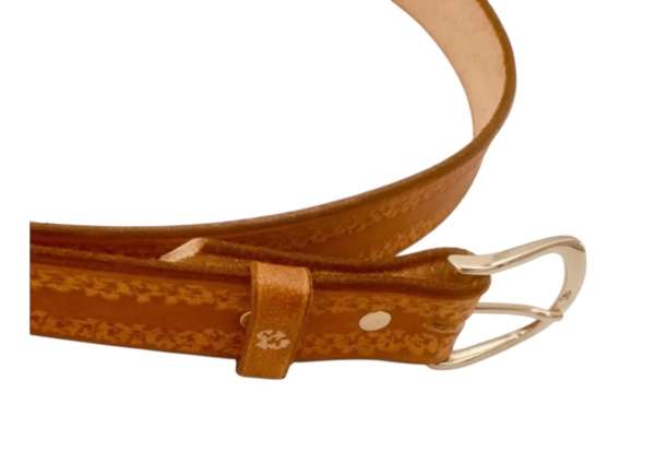 Ceinture cuir cognac Jeannot Jrm Maroquinerie – Image 5