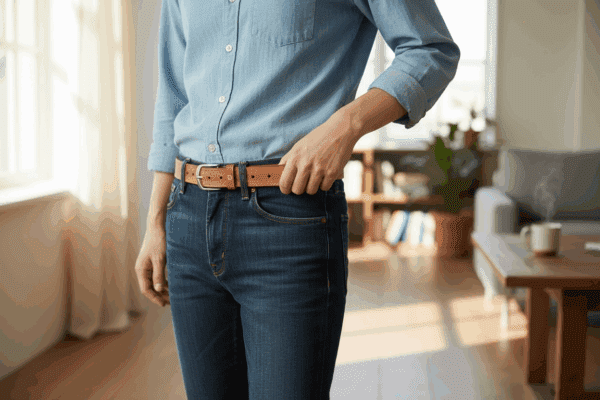 Ceinture cuir cognac Jeannot Jrm Maroquinerie – Image 2