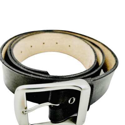 Ceinture cuir noir Fred Jrm Maroquinerie