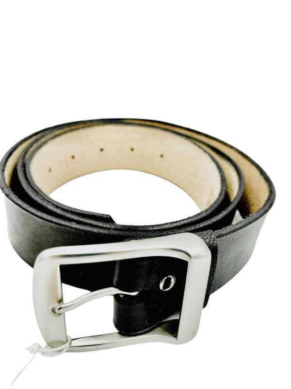 Ceinture cuir noir Fred Jrm Maroquinerie