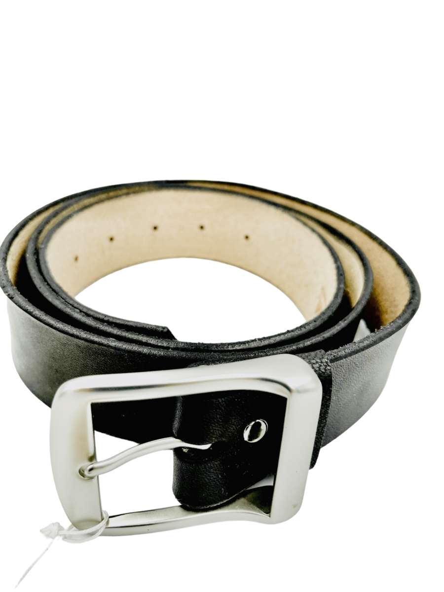 Ceinture cuir noir Fred Jrm Maroquinerie