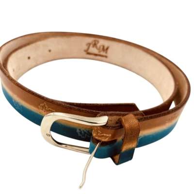 Ceinture cuir  bicolore Rachel Jrm Maroquinerie