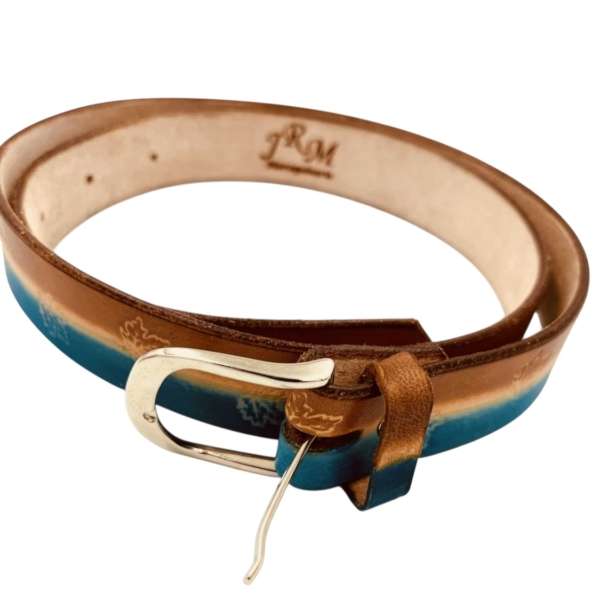 Ceinture cuir  bicolore Rachel Jrm Maroquinerie