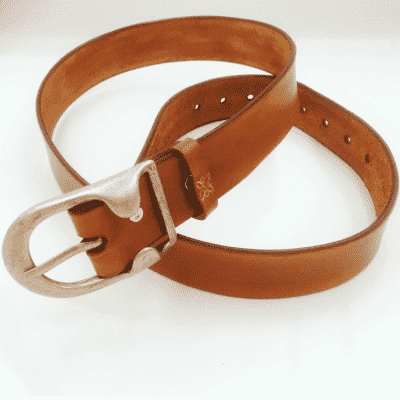 Ceinture cuir cognac Jo Jrm Maroquinerie