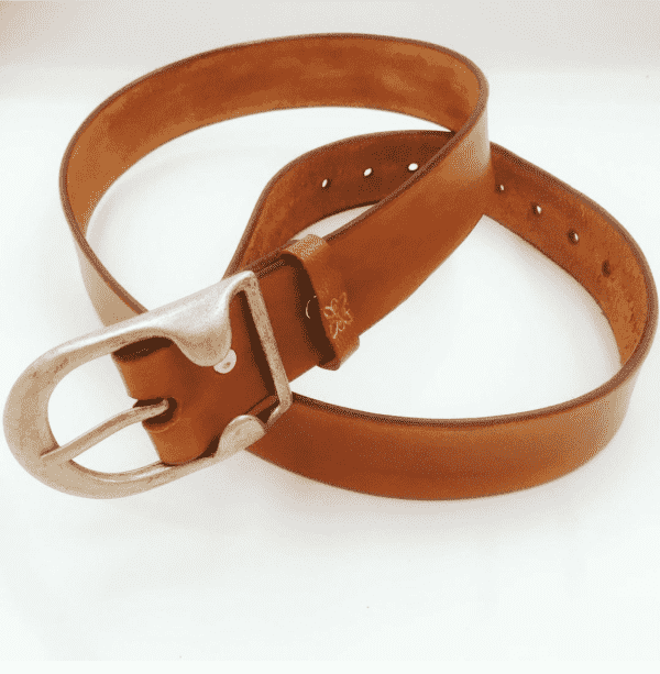 Ceinture cuir cognac Jo Jrm Maroquinerie
