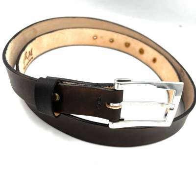Ceinture cuir marron Jean-Pierre Jrm Maroquinerie