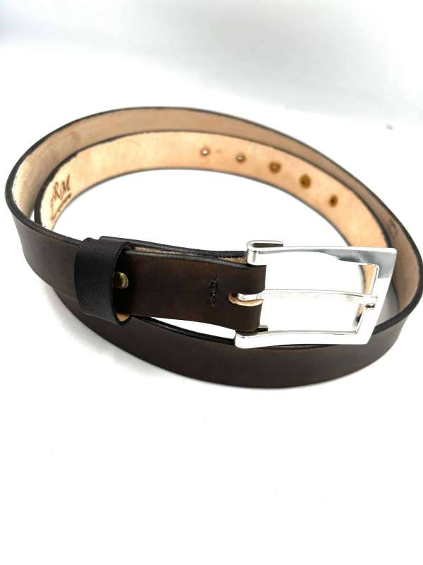Ceinture cuir marron Jean-Pierre Jrm Maroquinerie