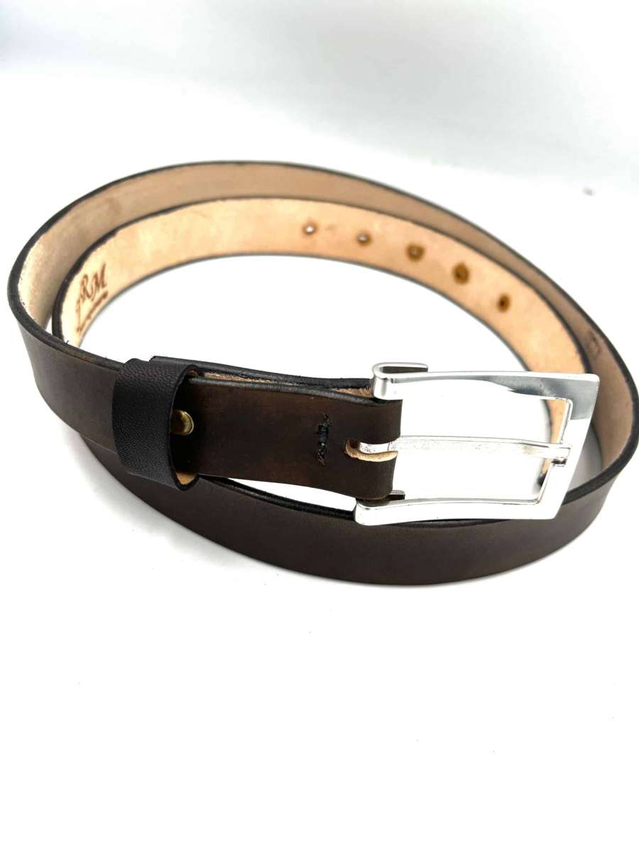 Ceinture cuir marron Jean-Pierre Jrm Maroquinerie