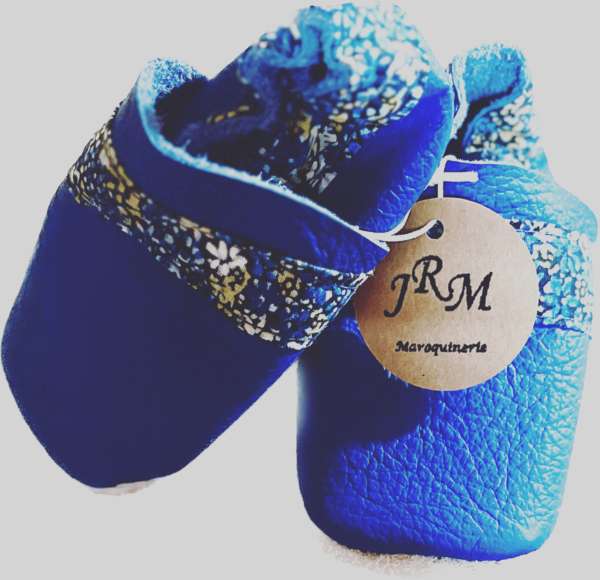Chaussons Bébé JRM Mallory bleu roy
