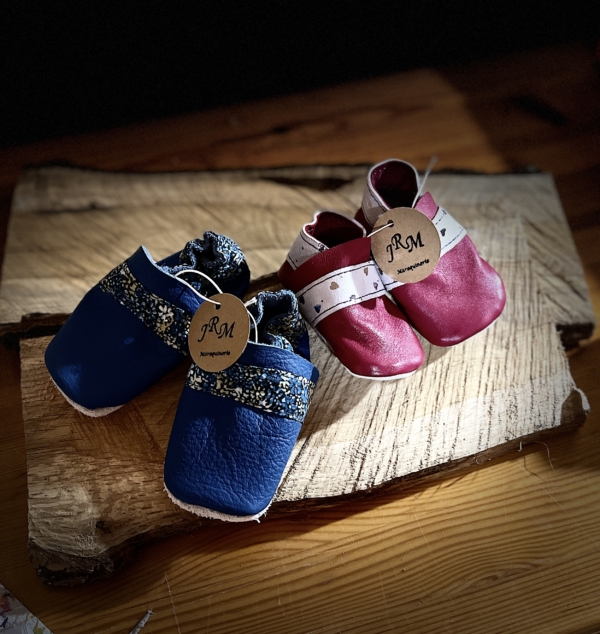 Chaussons Bébé JRM Mallory bleu roy – Image 2
