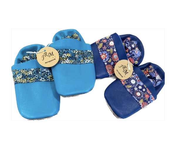 Chaussons Bébé JRM Mallory turquoise – Image 2