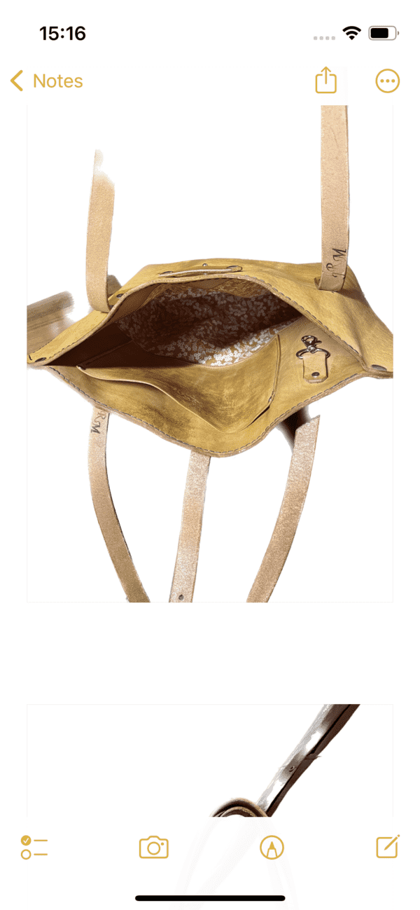 Sac Françoise JRM maroquinerie couleur cognac – Image 3