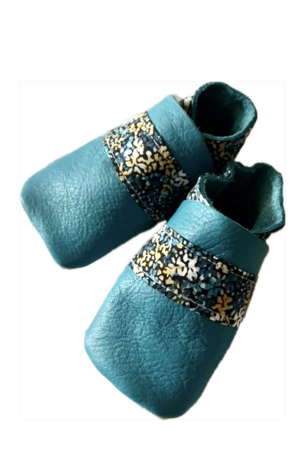 Chaussons Bébé JRM Mallory turquoise