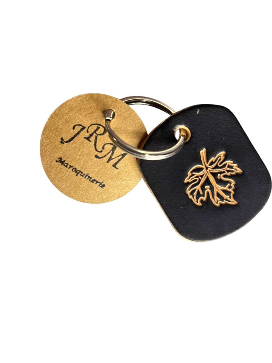Porte-clefs JRM maroquinerie Feuille