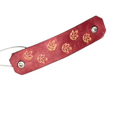 barette rouge avec strass