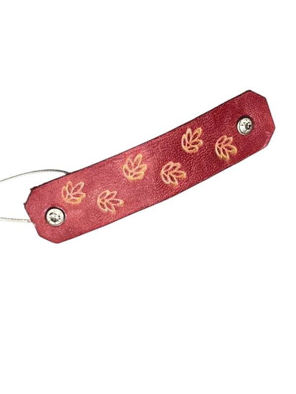 barette rouge avec strass