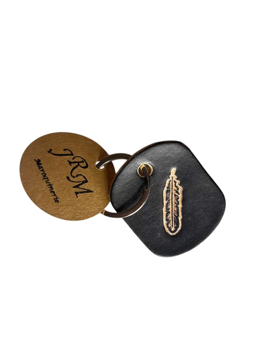 Porte-clefs JRM maroquinerie Plume