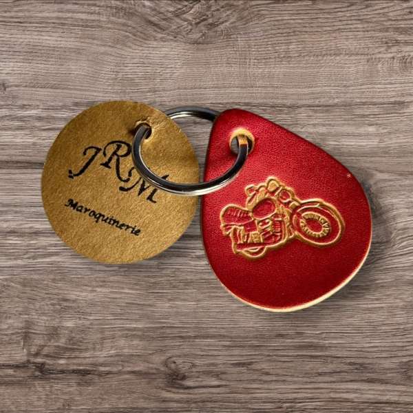 Porte-clefs JRM maroquinerie Moto – Image 2