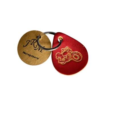 Porte-clefs JRM maroquinerie Moto