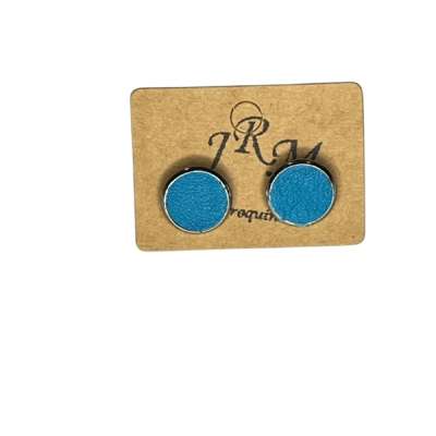 Boucles d'oreilles Magali JRM Maroquinerie Turquoise