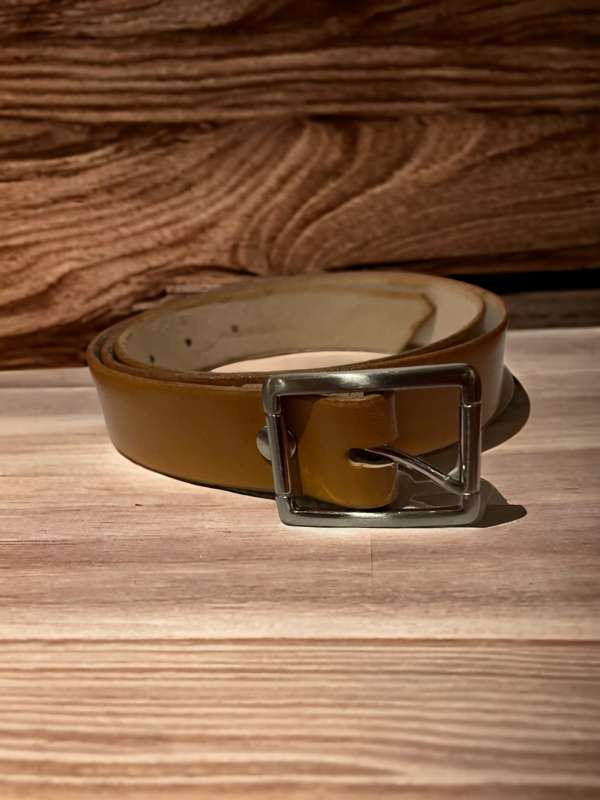 Ceinture cuir cognac Fred  Jrm Maroquinerie – Image 3